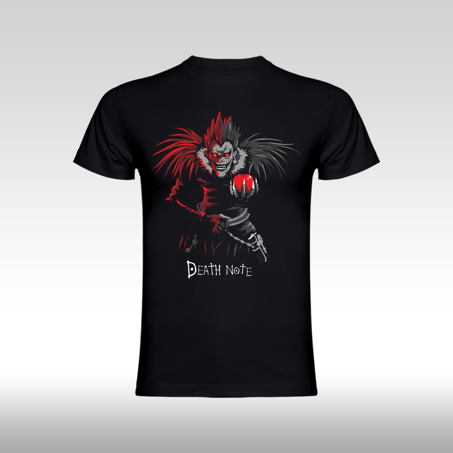 Tricou Negru personalizat bumbac anime "Death Note Ryuk" streetwear