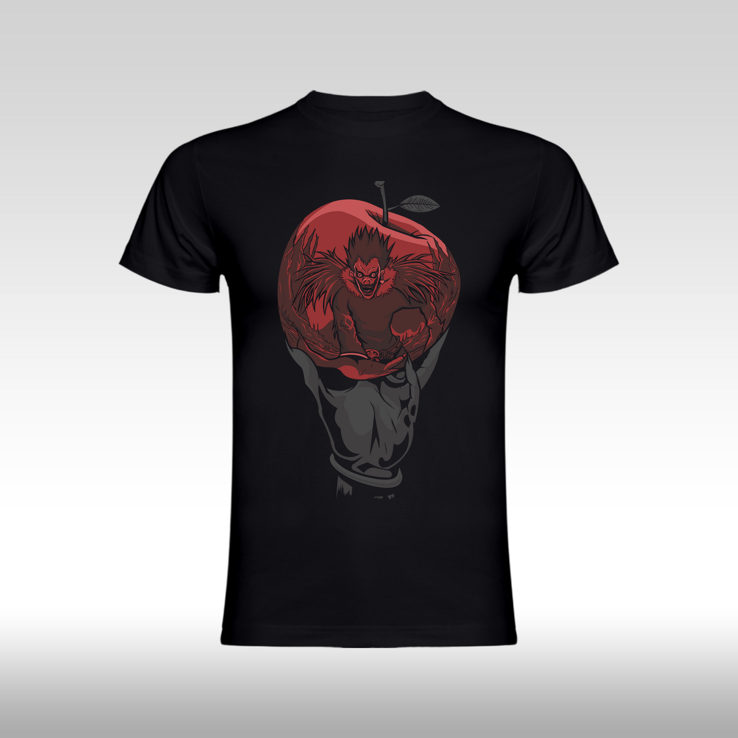 Tricou Negru personalizat bumbac anime "Death Note Ryuk" streetwear