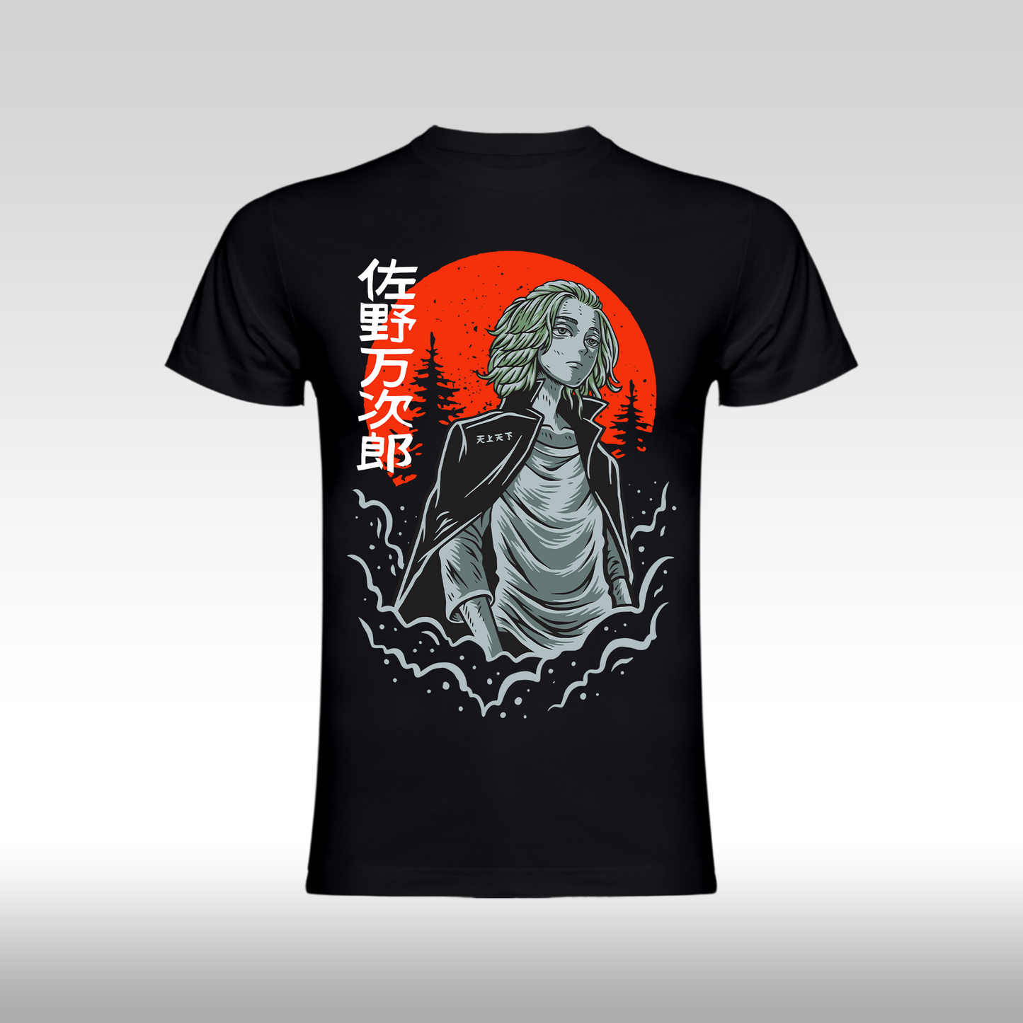 Tricou Negru personalizat bumba anime "Tokyo Revengers Sano Mikey" streetwear