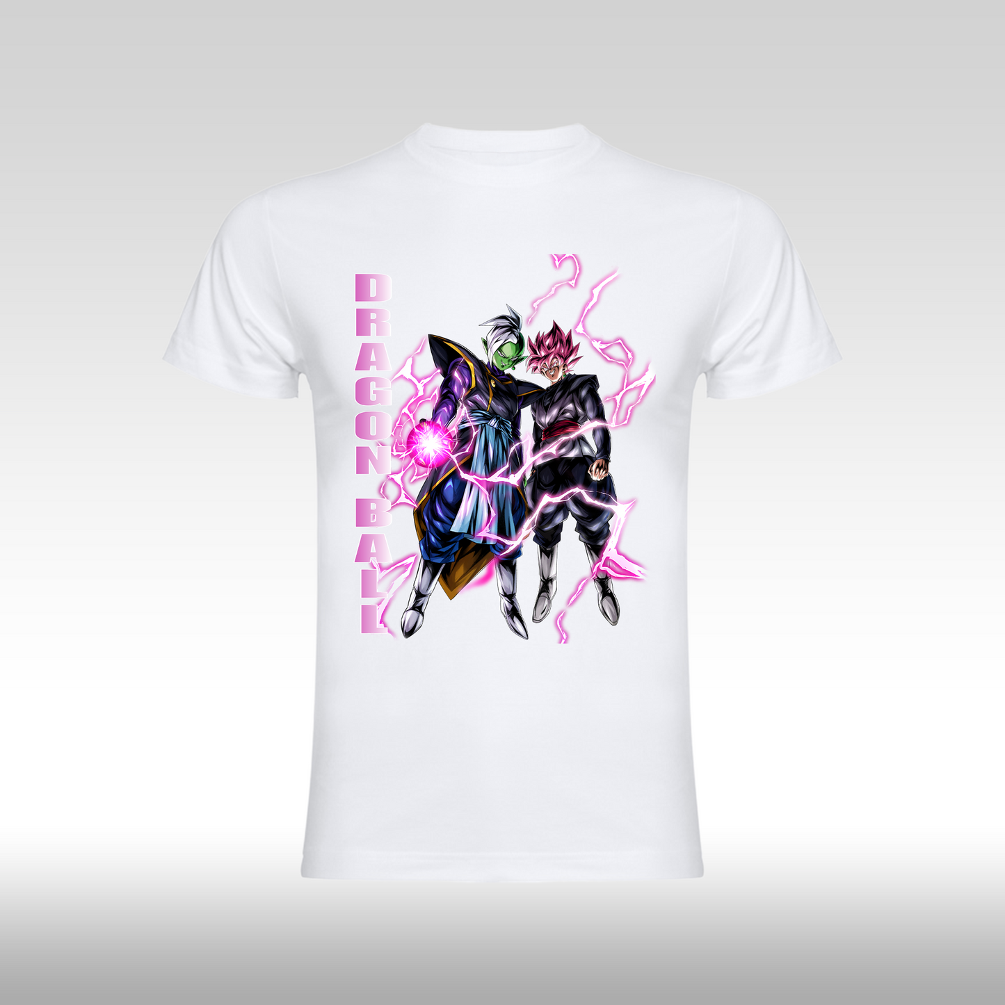 Tricou alb personalizat bumbac anime "Dragon Ball Z" streetwear
