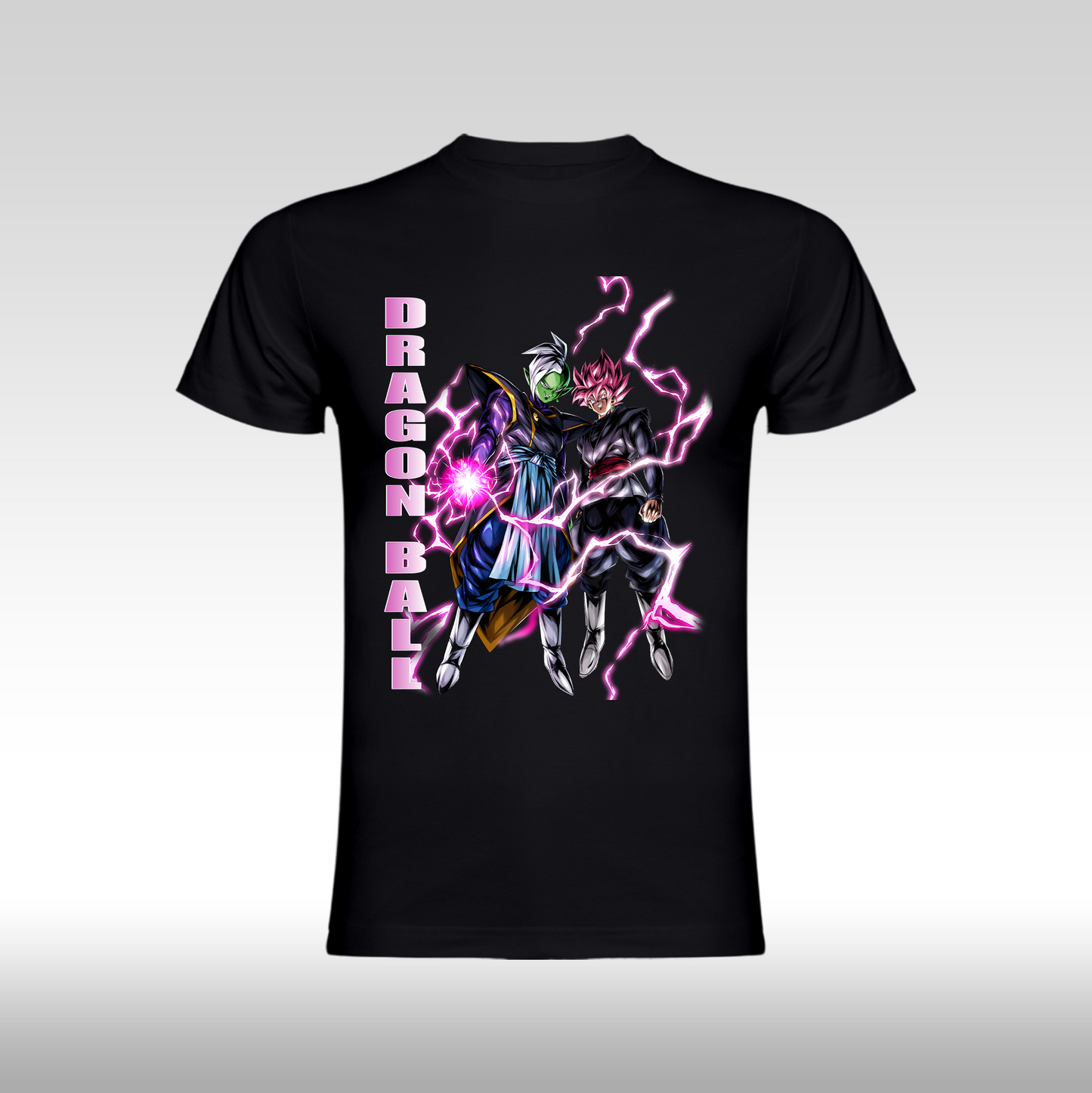 Tricou negru personalizat bumbac anime "Dragon Ball Z" streetwear