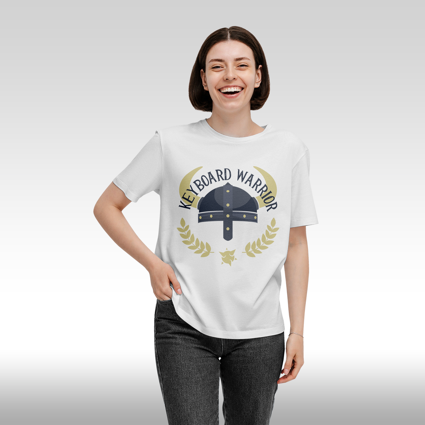 Tricou " Keyboard Warrior"
