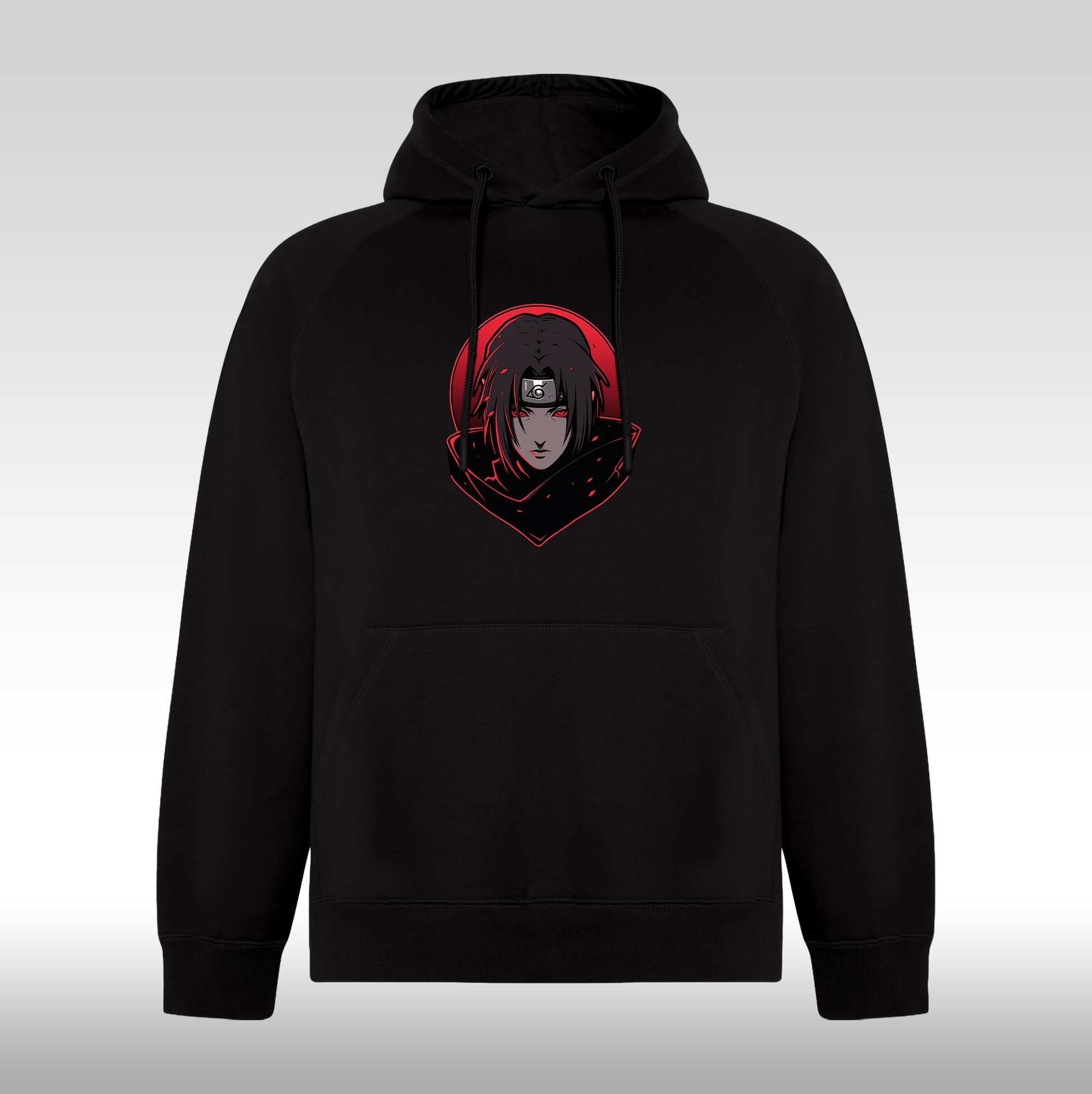 Hanorac Negru personalizat anime "Itachi" streetwear
