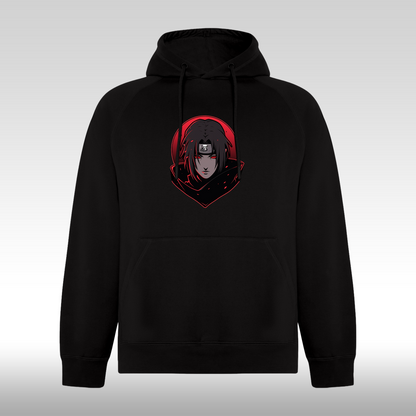 Hanorac Negru personalizat anime "Itachi" streetwear
