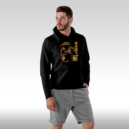 Hanorac Negru personalizat Fata Barbat anime "Bakugo Katsuki" streetwear
