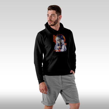 Hanorac Negru personalizat Fata Barbat anime "Hibiki" streetwear
