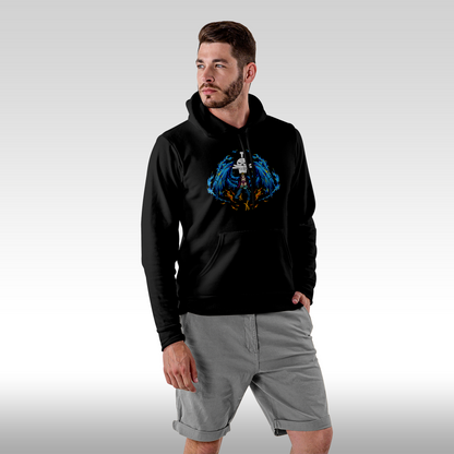 Hanorac Negru personalizat Fata Barbat anime "Marko The Phoenix" streetwear
