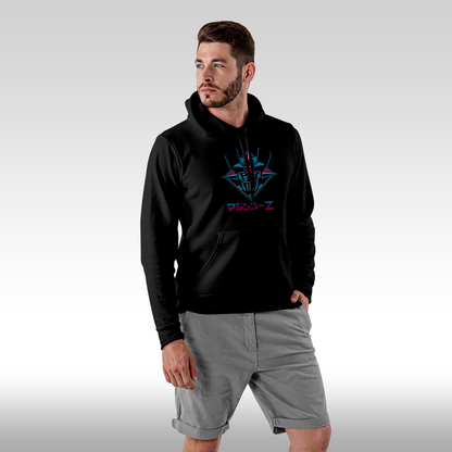 Hanorac Negru personalizat Fata Barbat anime "Mazinger Z" streetwear
