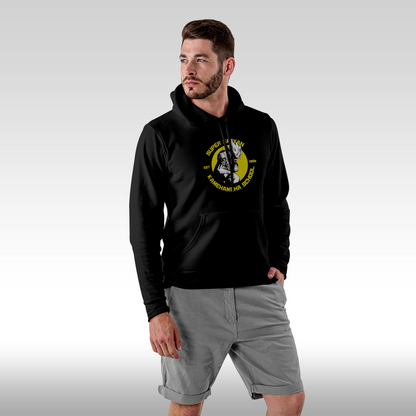 Hanorac Negru personalizat Fata Barbat anime "Super Sayan Kamehameha School" streetwear
