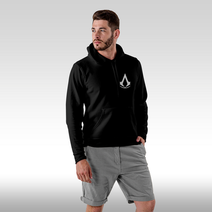 Hanorac Negru personalizat Fata Barbat gaming "Assassin's Creed" streetwear
