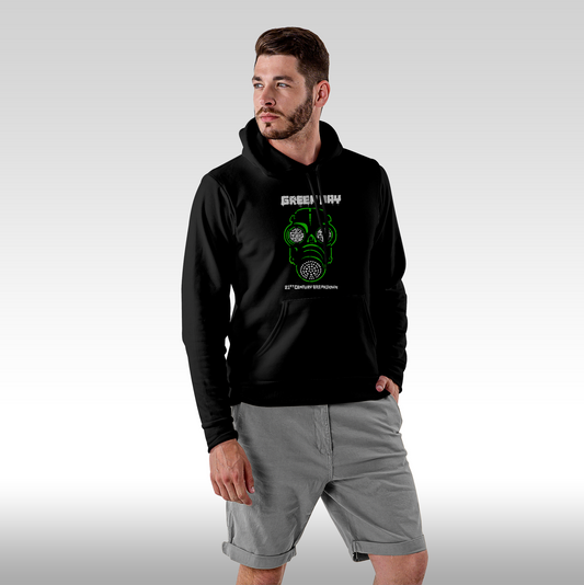 Hanorac Negru personalizat Fata Barbat punk rock "Green Day 21ST Century Breakdown" streetwear
