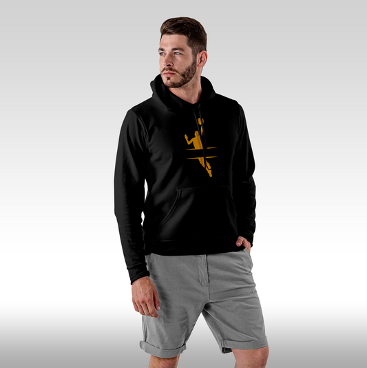 Hanorac Negru personalizat Fata Barbat sport "Basketball Logo" streetwear
