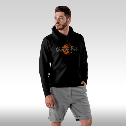 Hanorac Negru personalizat Fata Barbat sport "Basketball" streetwear
