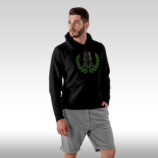 Hanorac Negru personalizat Fata Barbat urban "Mystic Pot" streetwear
