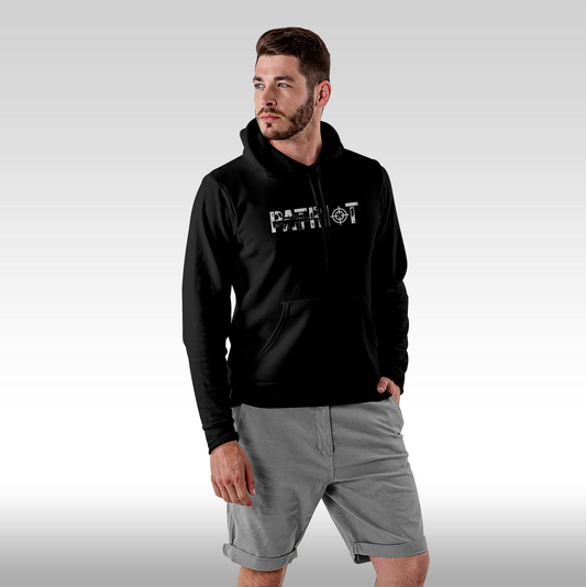 Hanorac Negru personalizat Fata Barbat urban "Patriot" streetwear
