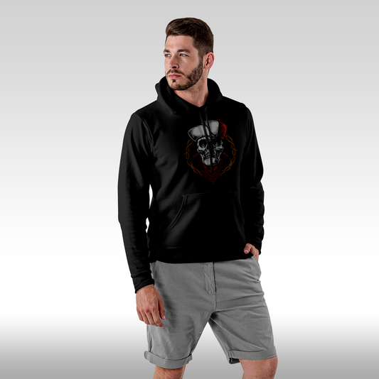 Hanorac Negru personalizat Fata Barbat urban "Street Phantom" streetwear
