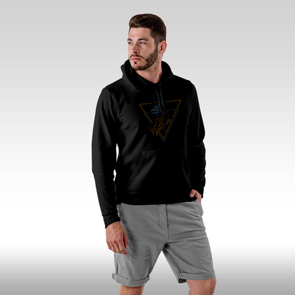 Hanorac Negru personalizat Fata Barbat urban "Triangle Anubis" streetwear
