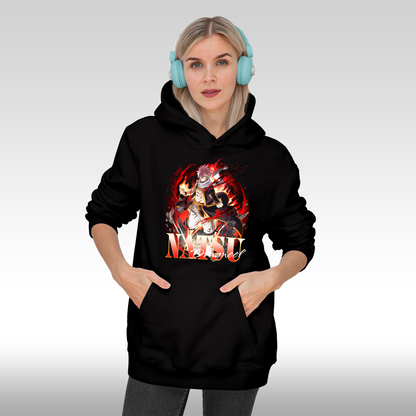 Hanorac Negru personalizat Fata dama anime "Natsu" streetwear
