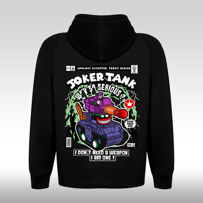 Hanorac Negru personalizat Spate urban "The Joker" streetwear
