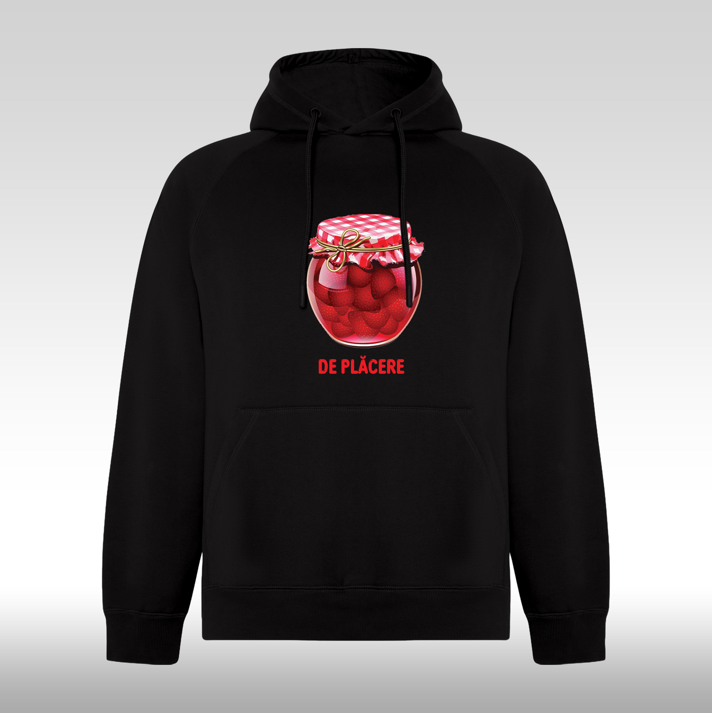 Hanorac Negru personalizat amuzant "Gem De Placere" streetwear
