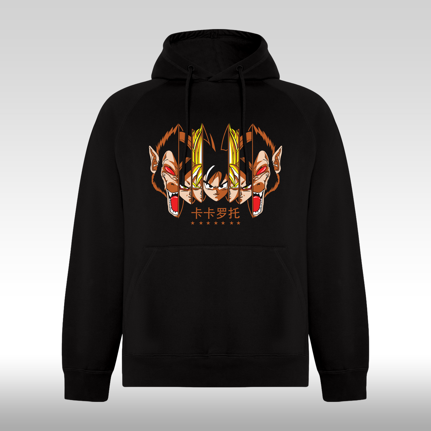Hanorac Negru personalizat anime "Goku Evolution" streetwear
