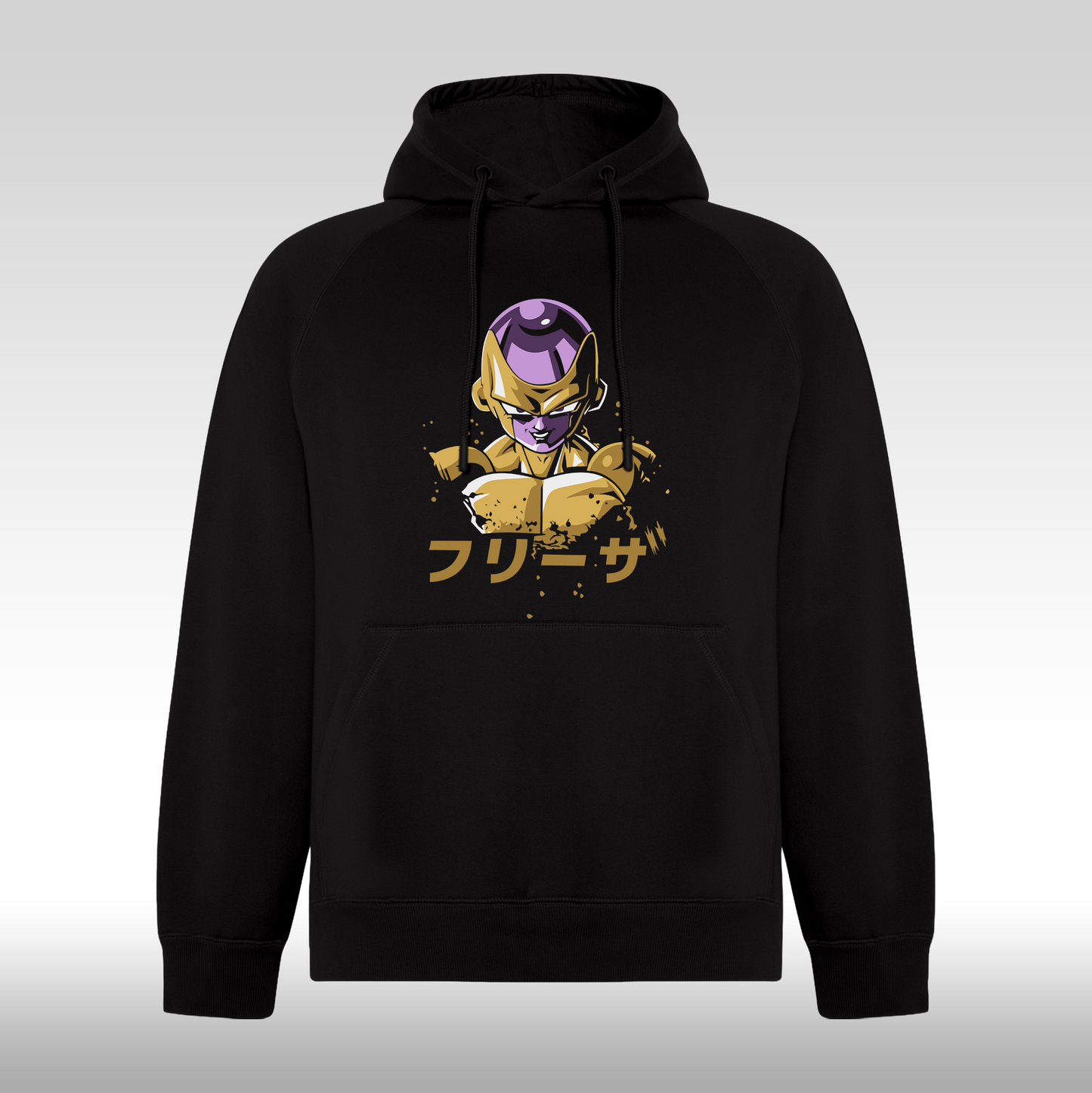 Hanorac Negru personalizat anime "Golden Frieza" streetwear
