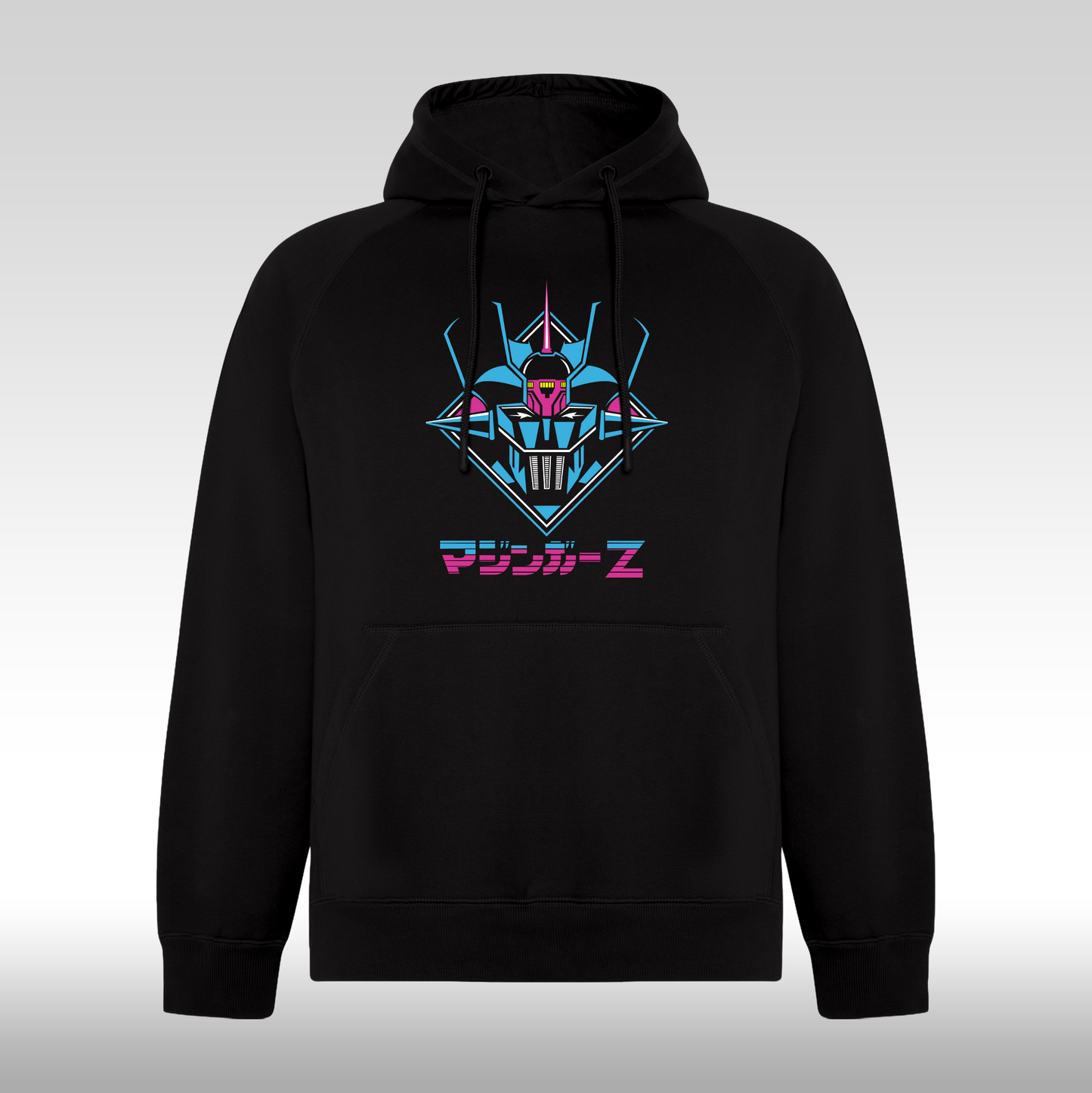 Hanorac Negru personalizat anime "Mazinger Z" streetwear
