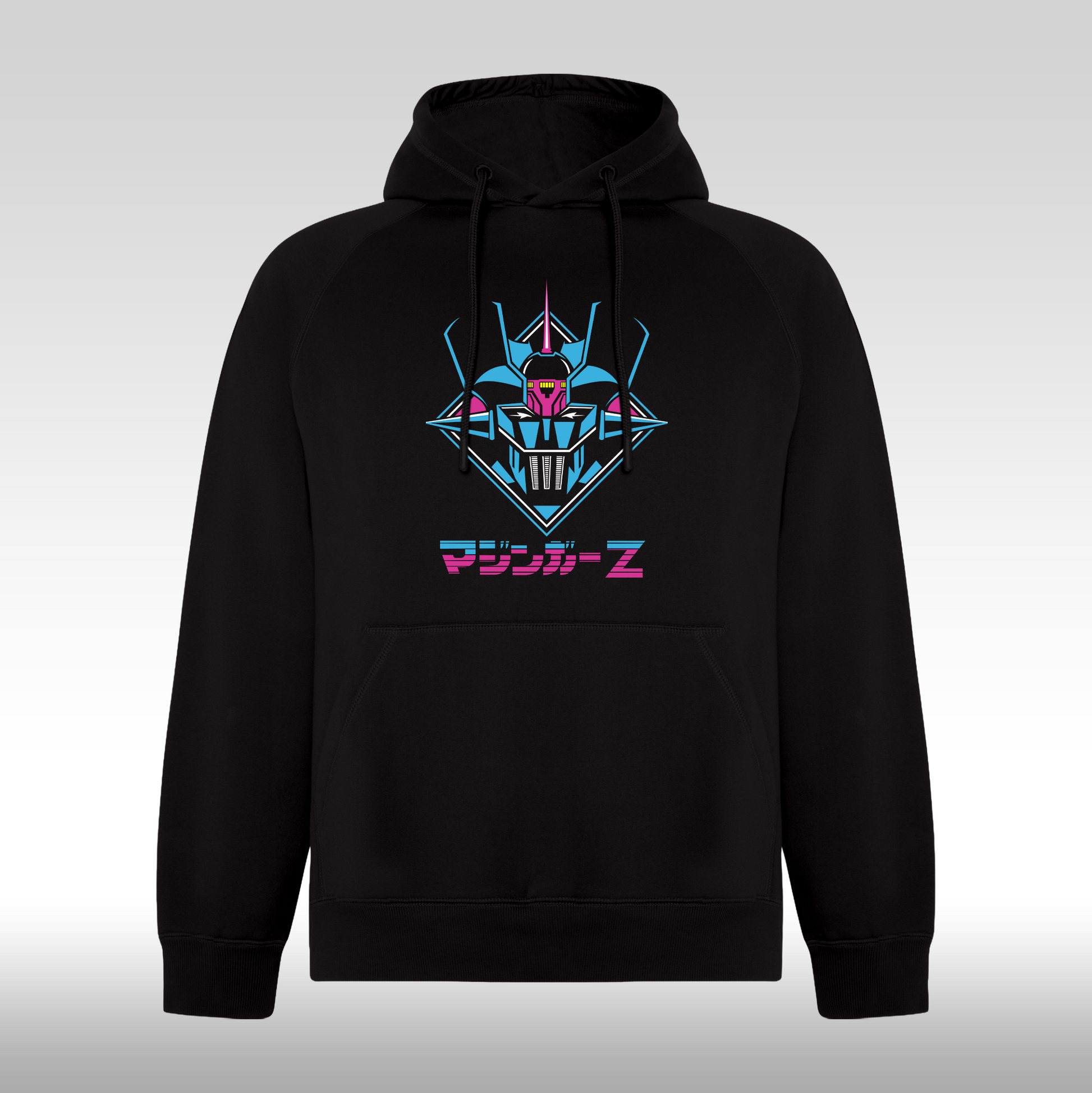 Hanorac Negru personalizat anime "Mazinger Z" streetwear
