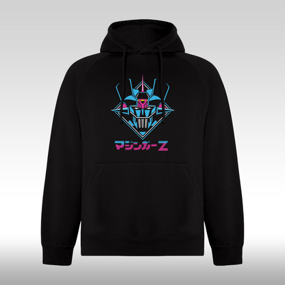 Hanorac Negru personalizat anime "Mazinger Z" streetwear

