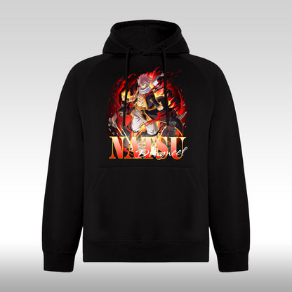 Hanorac Negru personalizat anime "Natsu" streetwear
