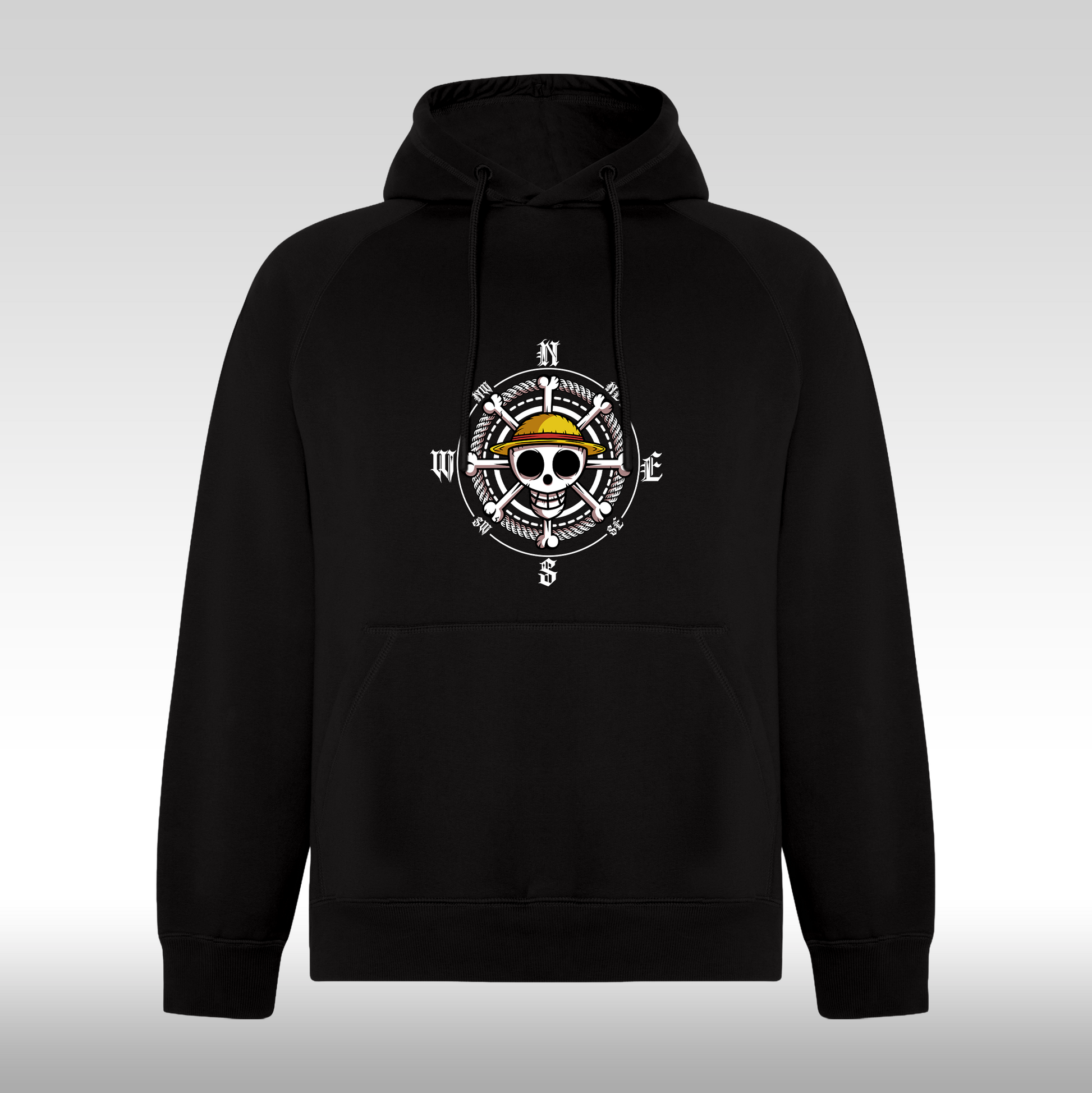 Hanorac Negru personalizat anime "Pirate-Hunter-Roronoa-Zoro" streetwear
