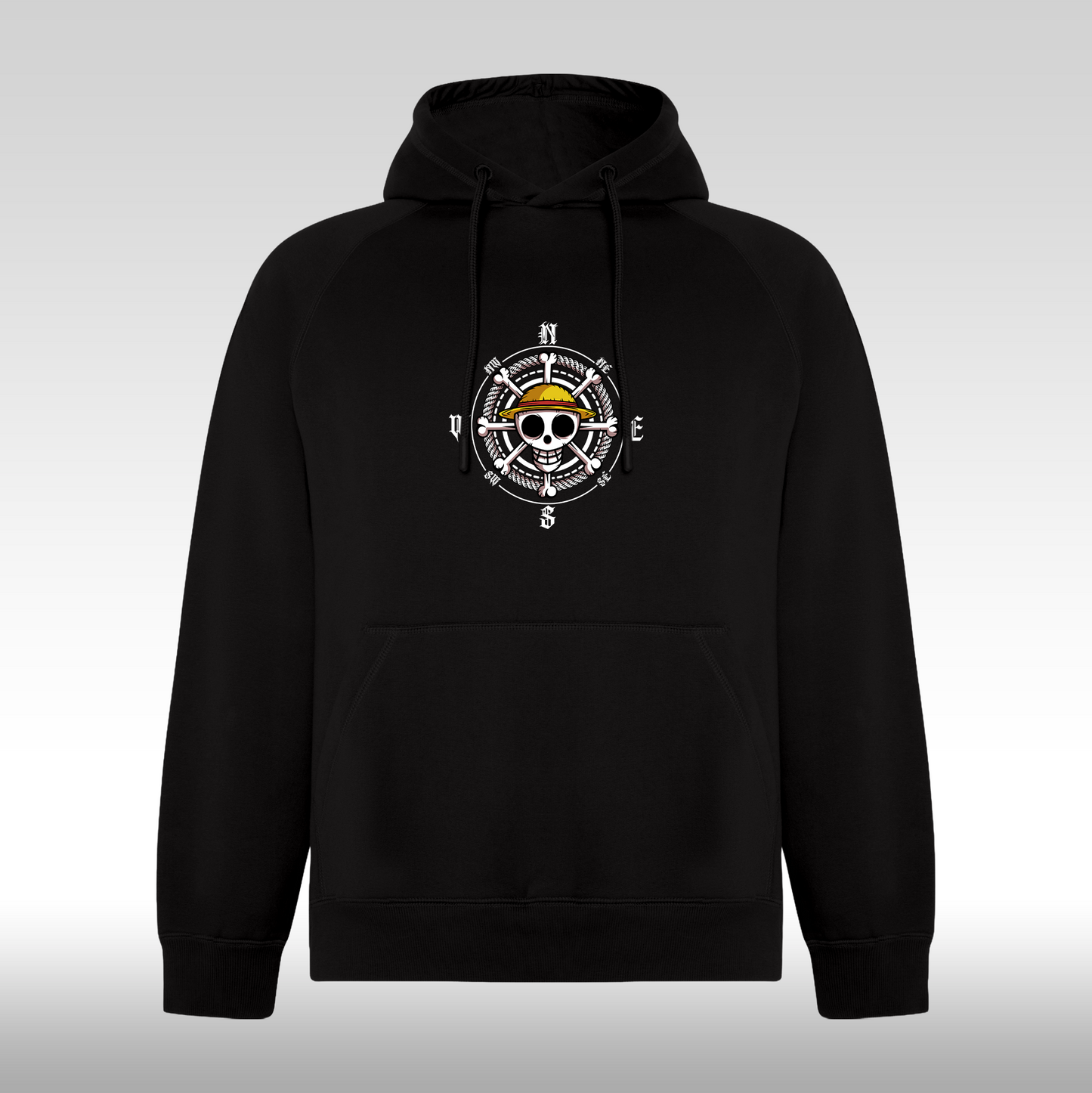 Hanorac Negru personalizat anime "Sanji Kuroashi" streetwear
