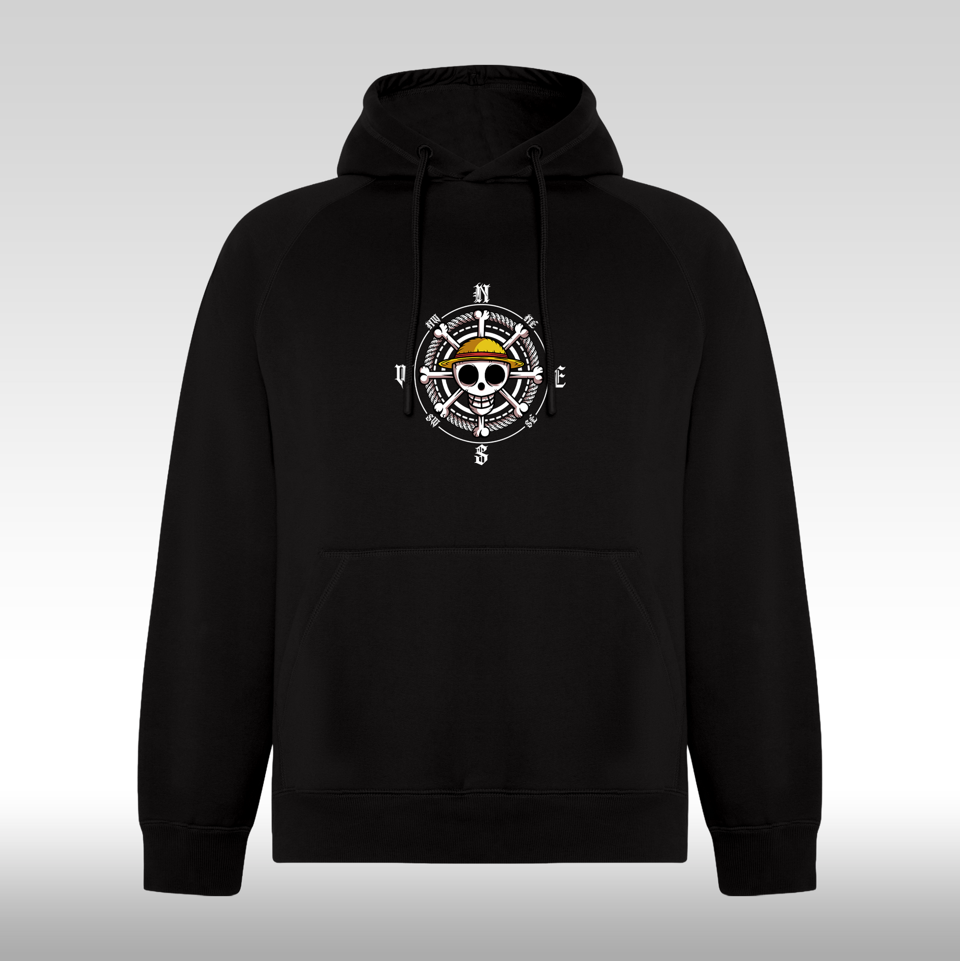 Hanorac Negru personalizat anime "Sanji Kuroashi" streetwear
