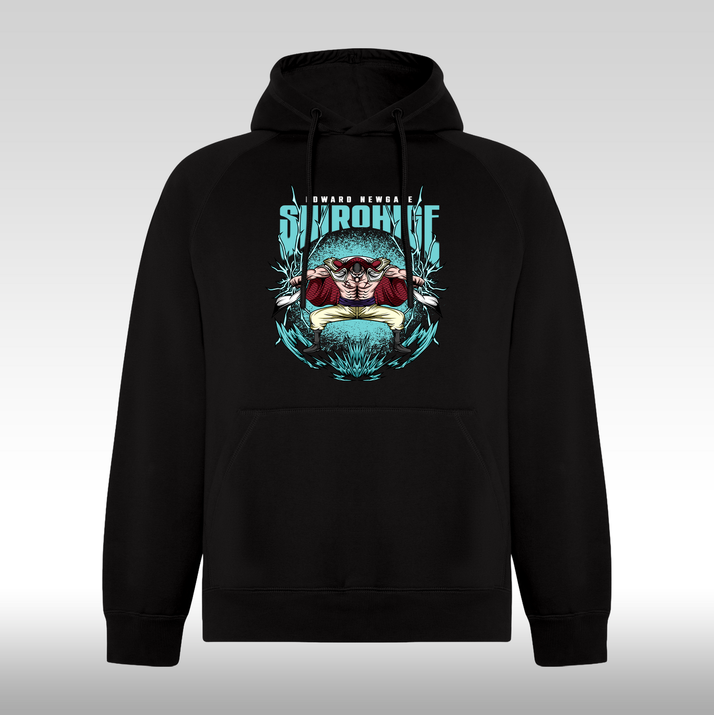 Hanorac Negru personalizat anime "Shirohige" streetwear
