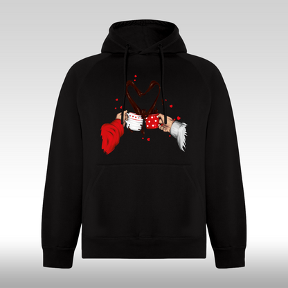 Hanorac Negru personalizat cafea "Coffee Love" streetwear
