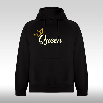 Hanorac Negru personalizat Fata urban "Queen" streetwear

