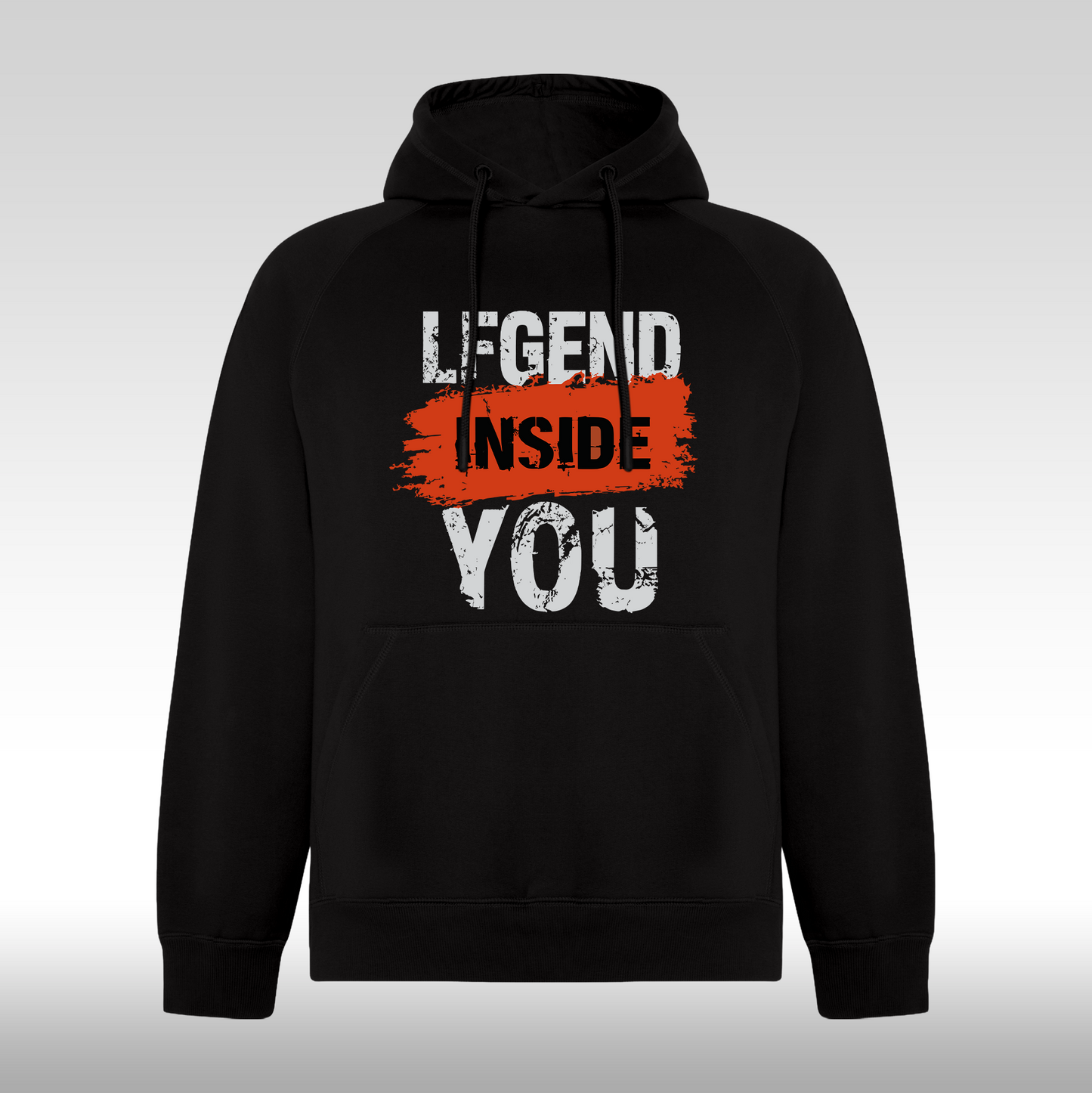 Hanorac Negru personalizat gaming "Legend Inside You" streetwear
