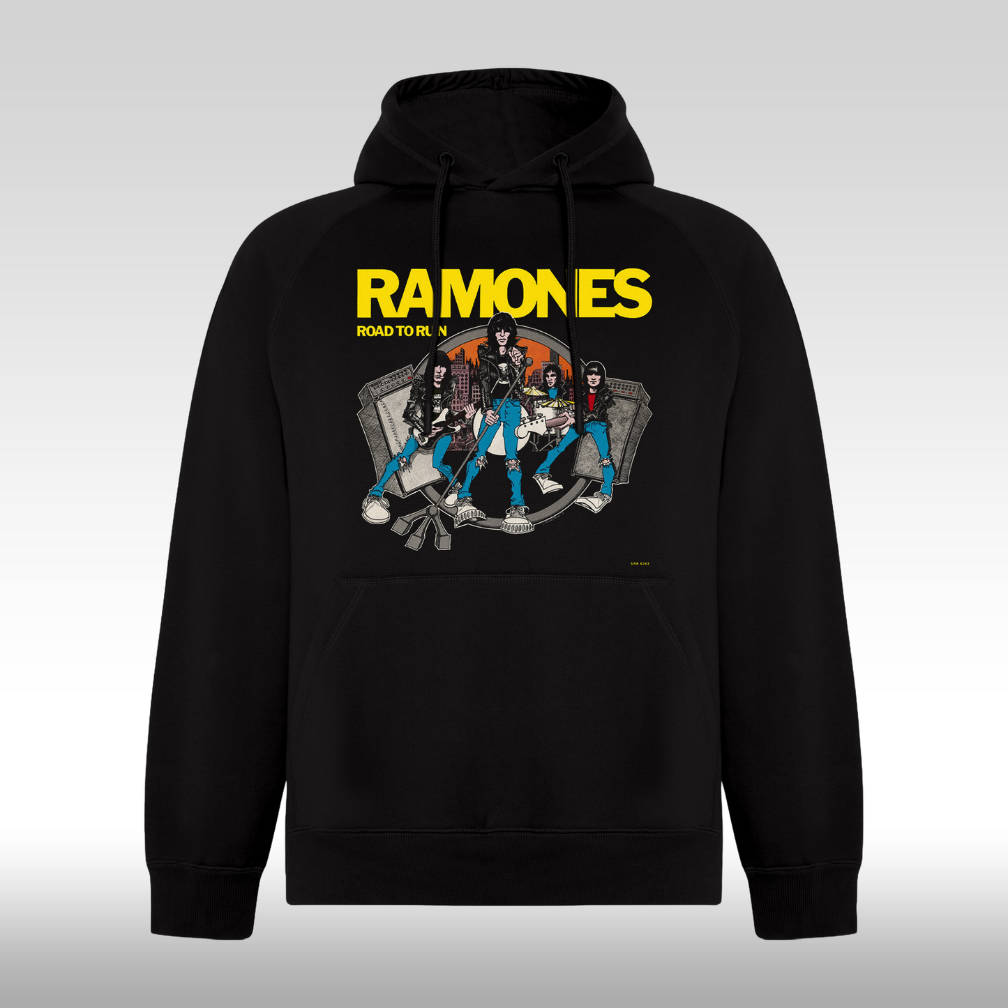 Hanorac Negru personalizat rock "Ramones" streetwear
