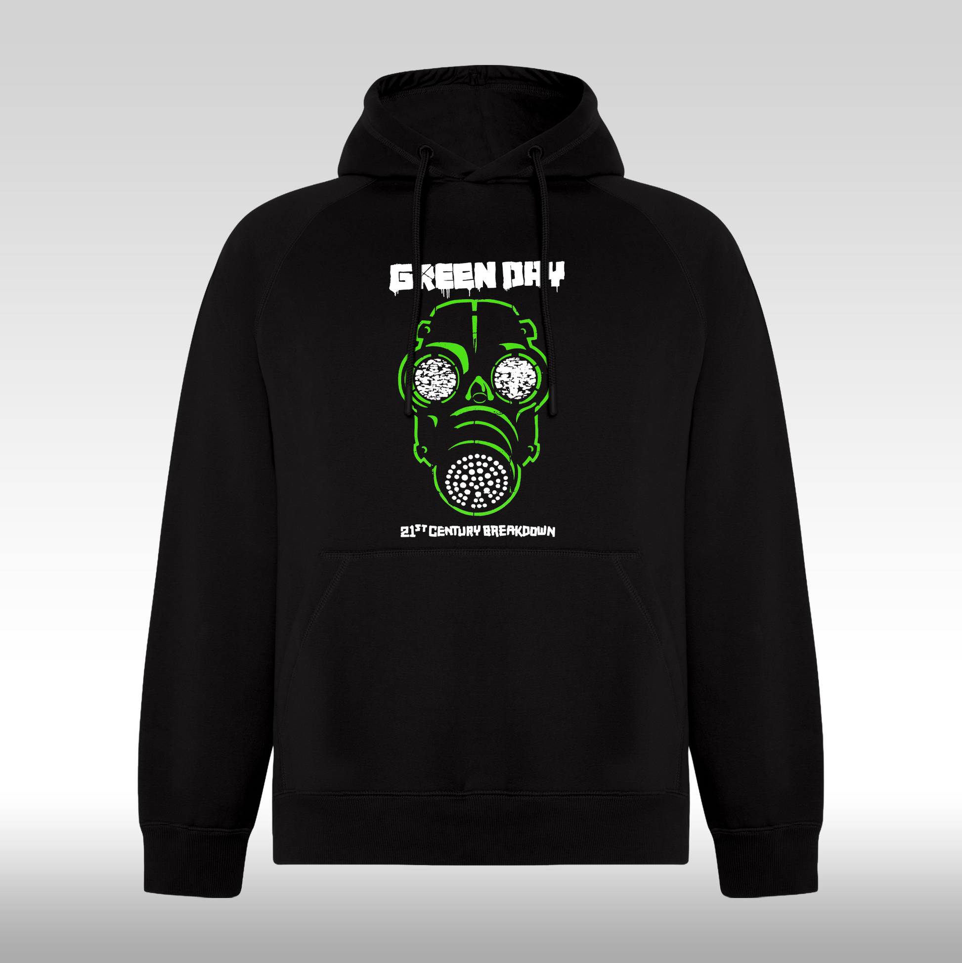 Hanorac Negru personalizat punk rock "Green Day 21ST Century Breakdown" streetwear
