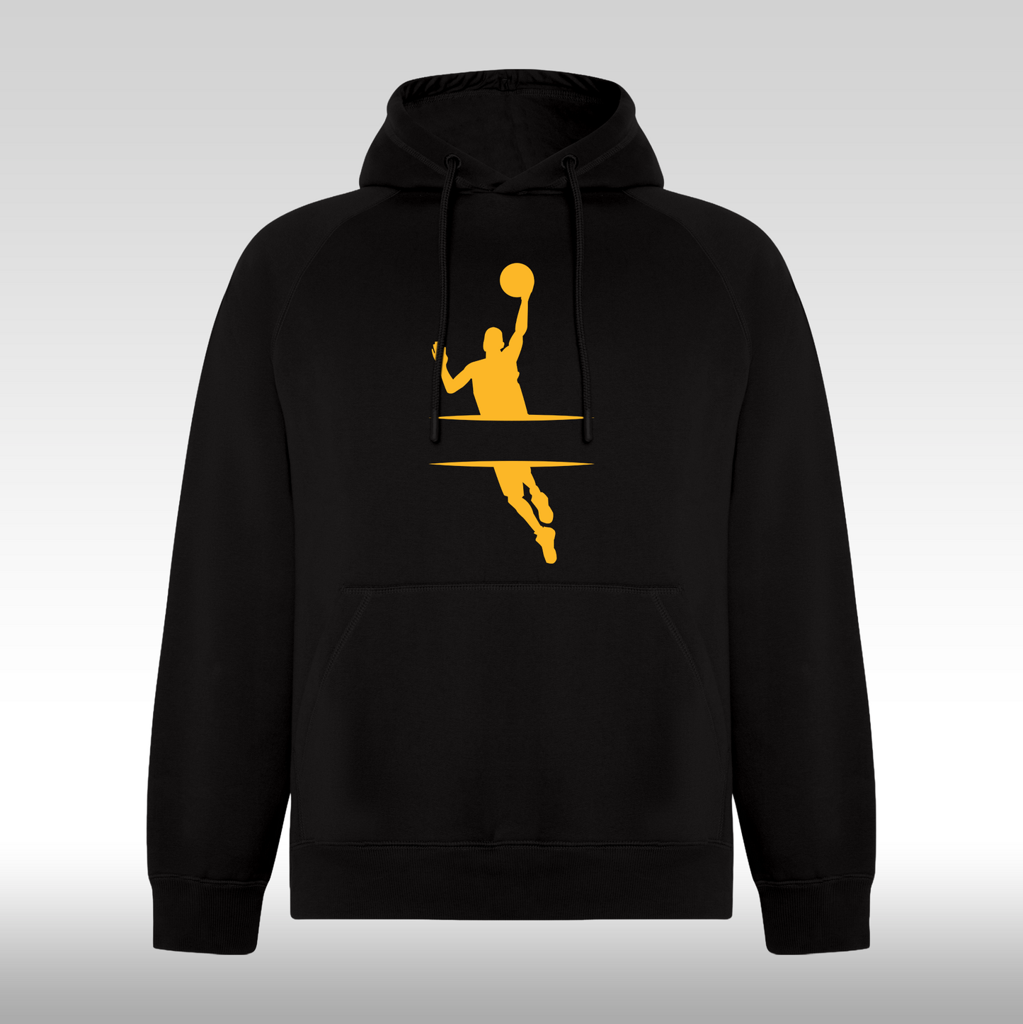Hanorac Negru personalizat sport "Basketball Logo" streetwear
