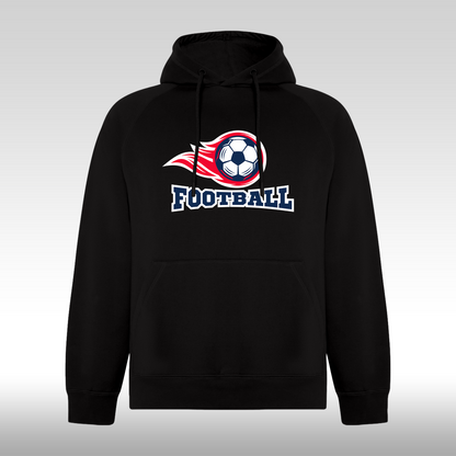 Hanorac Negru personalizat sport "Football" streetwear
