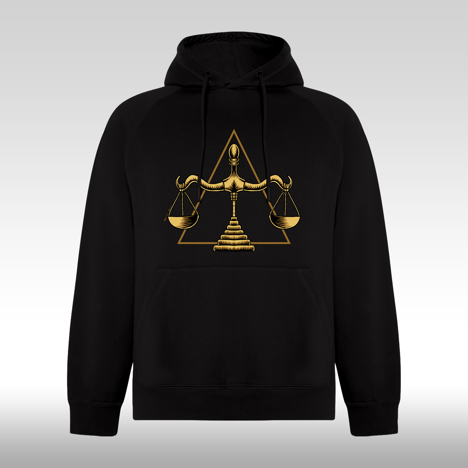 Hanorac Negru personalizat urban "Antique Balance" streetwear
