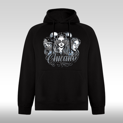 Hanorac Negru personalizat urban "Chicano" streetwear

