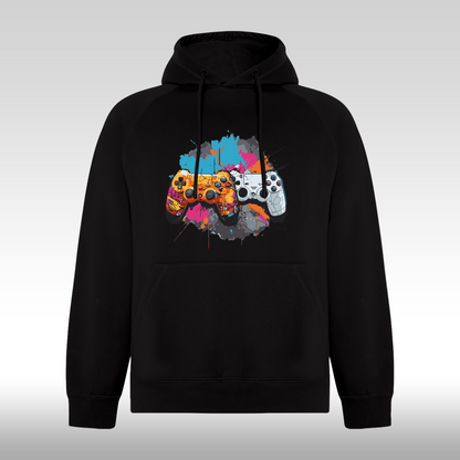 Hanorac Negru personalizat urban "Console Gaming" streetwear
