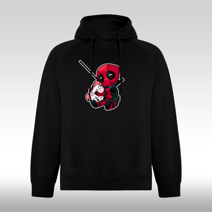 Hanorac Negru personalizat urban "Deadpool" streetwear

