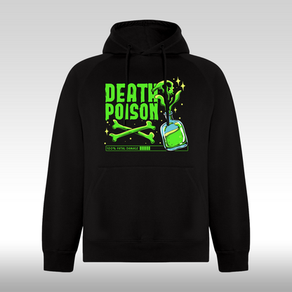 Hanorac Negru personalizat urban "Death Poison" streetwear
