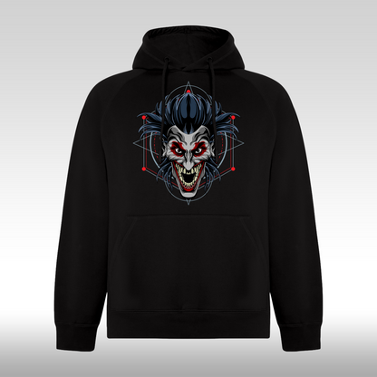 Hanorac Negru personalizat urban "Geometric Clown" streetwear
