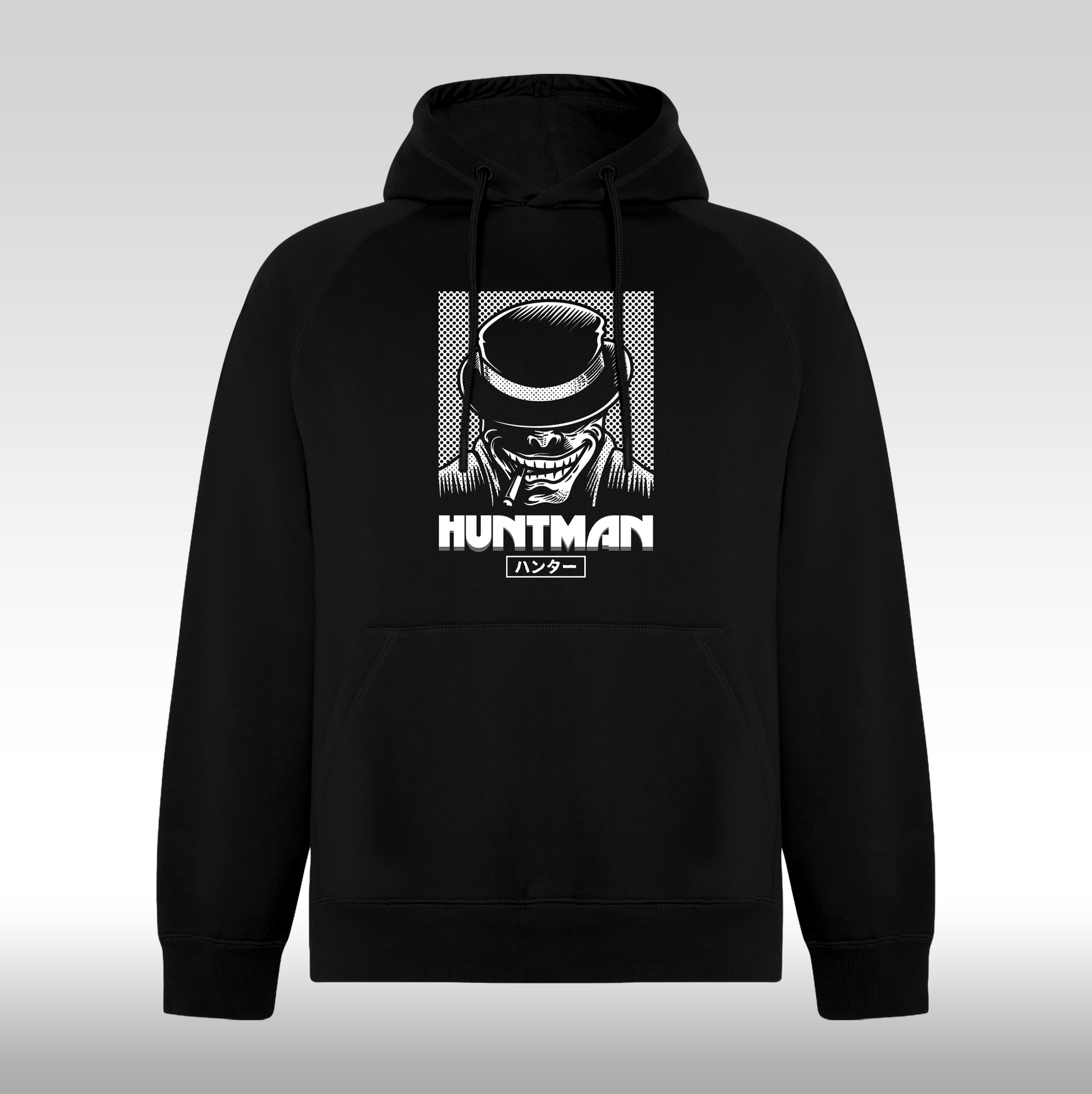 Hanorac Negru personalizat urban "Huntman" streetwear
