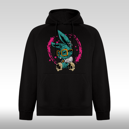 Hanorac Negru personalizat urban "Mad Rabbit" streetwear
