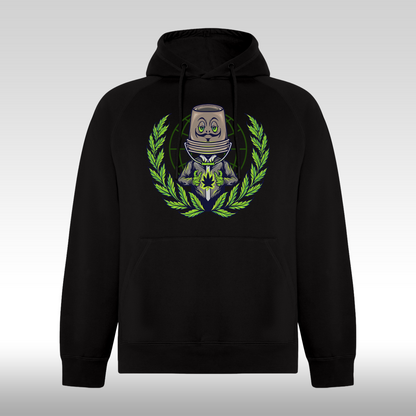 Hanorac Negru personalizat urban "Mystic Pot" streetwear
